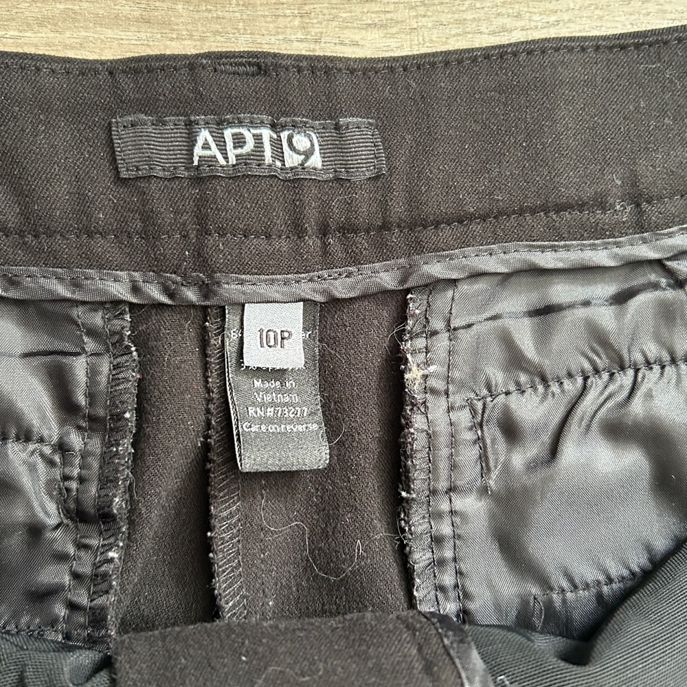 Apt. 9 Classic Black Straight Leg Pants - Picture 7 of 11